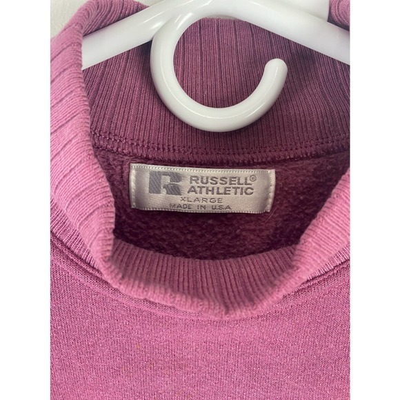 VTG Russell Athletic USA Christmas snowflake stitched pullover sweater XL - Picture 5 of 5